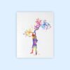 Dignovel Studios Unframed Boy watercolor print kids home nursery print children's room new baby playroom N121 Watercolor Art Print Wall Art Poster Home Decor Hanging DN121 - Image 2