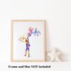 Dignovel Studios Unframed Boy watercolor print kids home nursery print children's room new baby playroom N121 Watercolor Art Print Wall Art Poster Home Decor Hanging DN121 - Image 3