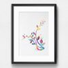 Dignovel Studios Unframed Flower Watercolor illustration Print Yoga relaxation Poster Home Decor Giclee N131 Watercolor Art Print Wall Art Poster Home Decor Hanging DN131 - Image 6