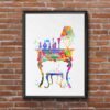 Dignovel Studios Unframed Dressing Room Vanity Desk Table Girls Room N140 Watercolor Art Print Wall Art Poster Home Decor Hanging DN140 - Image 7