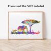 Dignovel Studios Unframed Baby Elephant and Mom Elephant Watercolor Print Poster Home Decor N150 Watercolor Art Print Wall Art Poster Home Decor Hanging DN150 - Image 4