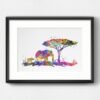 Dignovel Studios Unframed Baby Elephant and Mom Elephant Watercolor Print Poster Home Decor N150 Watercolor Art Print Wall Art Poster Home Decor Hanging DN150 - Image 6