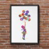 Dignovel Studios Unframed Banksy Girl with Balloons Watercolor illustration Print New Baby Nursery Decor Kids N179 Watercolor Art Print Wall Art Poster Home Decor Hanging DN179 - Image 7