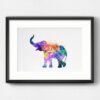 Dignovel Studios Unframed Baby Elephant Safari Animal Africa Wildlife Nature Zoo Zoology N215 Watercolor Art Print Wall Art Poster Home Decor Hanging DN215 - Image 6