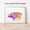 Dignovel Studios Unframed Pig Pinky Piggy Animal N236 Watercolor Art Print Wall Art Poster Home Decor Hanging DN236 - Image 4