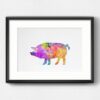 Dignovel Studios Unframed Pig Pinky Piggy Animal N236 Watercolor Art Print Wall Art Poster Home Decor Hanging DN236 - Image 6