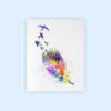 Dignovel Studios Unframed Feather and Birds N240 Watercolor Art Print Wall Art Poster Home Decor Hanging DN240 - Image 2