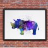 Dignovel Studios Unframed Rino Watercolor illustration Print Nursery Kids Print Fantasy Animal print N246 Watercolor Art Print Wall Art Poster Home Decor Hanging DN246 - Image 7