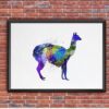 Dignovel Studios Unframed Alpaca Llama Watercolor illustration Print Nursery Kids Print Fantasy Animal print N247 Watercolor Art Print Wall Art Poster Home Decor Hanging DN247 - Image 7
