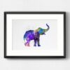 Dignovel Studios Unframed Baby Elephant Nursery Kids Print Fantasy Animal print N248 Watercolor Art Print Wall Art Poster Home Decor Hanging DN248 - Image 6