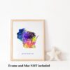 Dignovel Studios Unframed Wisconsin State Map United States Map Education N254 Watercolor Art Print Wall Art Poster Home Decor Hanging DN254 - Image 3