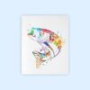 Dignovel Studios Unframed Bass Fish Animal Poster Sea life Print Home Decor Kids Room Fishing N256 Watercolor Art Print Wall Art Poster Home Decor Hanging DN256 - Image 2