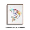 Dignovel Studios Unframed Bass Fish Animal Poster Sea life Print Home Decor Kids Room Fishing N256 Watercolor Art Print Wall Art Poster Home Decor Hanging DN256 - Image 5
