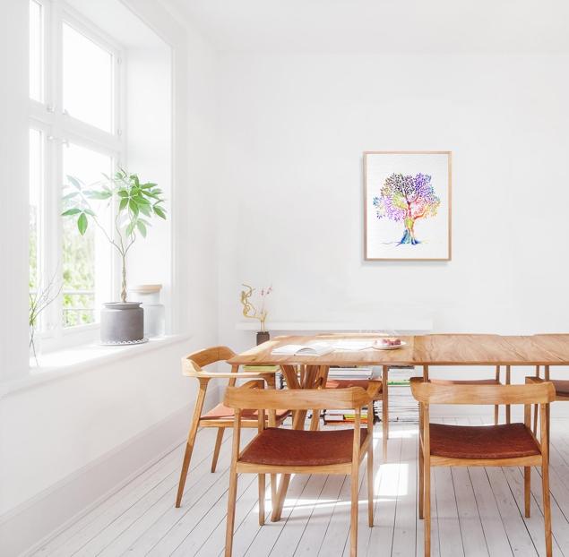 Dignovel Studios Unframed Tree Nature Love Poster Boy room Girl Room Decor Nursery Print Mothers day N260 Watercolor Art Print Wall Art Poster Home Decor Hanging DN260 - Image 4