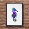 Dignovel Studios Unframed Seahorse Blue Sea life Poster Home Decor Kids Room Nursery N270 Watercolor Art Print Wall Art Poster Home Decor Hanging DN270 - Image 7