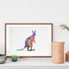 Dignovel Studios Unframed Kangaroo Wildlife Animal Australia N276 Watercolor Art Print Wall Art Poster Home Decor Hanging DN276 - Image 8