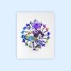 Dignovel Studios Unframed Buddha Blue Yoga N281 Watercolor Art Print Wall Art Poster Home Decor Hanging DN281 - Image 2