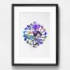 Dignovel Studios Unframed Buddha Blue Yoga N281 Watercolor Art Print Wall Art Poster Home Decor Hanging DN281 - Image 6