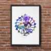 Dignovel Studios Unframed Buddha Blue Yoga N281 Watercolor Art Print Wall Art Poster Home Decor Hanging DN281 - Image 7