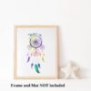 Dignovel Studios Unframed Dreamcatcher Feather N285 Watercolor Art Print Wall Art Poster Home Decor Hanging DN285 - Image 3