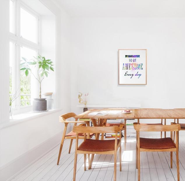 Dignovel Studios Unframed Do not Forget to be Awesome every day Inspirational Quotes N287 Watercolor Art Print Wall Art Poster Home Decor Hanging DN287 - Image 4