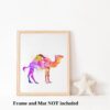 Dignovel Studios Unframed Camel Pink Desert Animal Wildlife N288 Watercolor Art Print Wall Art Poster Home Decor Hanging DN288 - Image 3