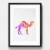 Dignovel Studios Unframed Camel Pink Desert Animal Wildlife N288 Watercolor Art Print Wall Art Poster Home Decor Hanging DN288 - Image 6