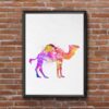 Dignovel Studios Unframed Camel Pink Desert Animal Wildlife N288 Watercolor Art Print Wall Art Poster Home Decor Hanging DN288 - Image 7