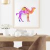 Dignovel Studios Unframed Camel Pink Desert Animal Wildlife N288 Watercolor Art Print Wall Art Poster Home Decor Hanging DN288 - Image 8