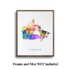 Dignovel Studios Unframed Canada Map World North America N289 Watercolor Art Print Wall Art Poster Home Decor Hanging DN289 - Image 5