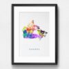Dignovel Studios Unframed Canada Map World North America N289 Watercolor Art Print Wall Art Poster Home Decor Hanging DN289 - Image 6