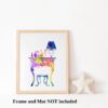 Dignovel Studios Unframed Pinky Room Girls Room Dressing Vanity Desk N291 Watercolor Art Print Wall Art Poster Home Decor Hanging DN291 - Image 3