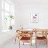 Dignovel Studios Unframed Pinky Room Girls Room Dressing Vanity Desk N291 Watercolor Art Print Wall Art Poster Home Decor Hanging DN291 - Image 4