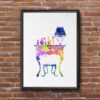 Dignovel Studios Unframed Pinky Room Girls Room Dressing Vanity Desk N291 Watercolor Art Print Wall Art Poster Home Decor Hanging DN291 - Image 7