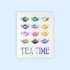 Dignovel Studios Unframed Tea Time Tea Pot Relaxing Home Kitchen Family N312 Watercolor Art Print Wall Art Poster Home Decor Hanging DN312 - Image 2