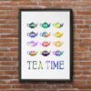 Dignovel Studios Unframed Tea Time Tea Pot Relaxing Home Kitchen Family N312 Watercolor Art Print Wall Art Poster Home Decor Hanging DN312 - Image 7