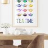 Dignovel Studios Unframed Tea Time Tea Pot Relaxing Home Kitchen Family N312 Watercolor Art Print Wall Art Poster Home Decor Hanging DN312 - Image 8