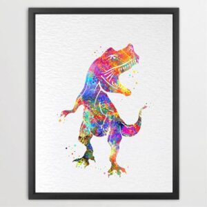 Dignovel Studios Unframed Dinosaur Ancient Animal Natural History N321 Watercolor Art Print Wall Art Poster Home Decor Hanging DN321
