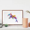Dignovel Studios Unframed Dolphin Sea Life Watercolor illustration Print Poster Home Decor N322 Watercolor Art Print Wall Art Poster Home Decor Hanging DN322 - Image 8