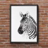 Dignovel Studios Unframed Zebra Safari Animal Africa Wildlife Zoo Zoology Education School Kids N367 Watercolor Art Print Wall Art Poster Home Decor Hanging DN367 - Image 7