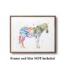 Dignovel Studios Unframed Zebra Safari Animal Africa Wildlife Zoo Zoology Education School Kids N368 Watercolor Art Print Wall Art Poster Home Decor Hanging DN368 - Image 3