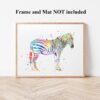 Dignovel Studios Unframed Zebra Safari Animal Africa Wildlife Zoo Zoology Education School Kids N368 Watercolor Art Print Wall Art Poster Home Decor Hanging DN368 - Image 4