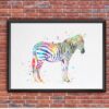 Dignovel Studios Unframed Zebra Safari Animal Africa Wildlife Zoo Zoology Education School Kids N368 Watercolor Art Print Wall Art Poster Home Decor Hanging DN368 - Image 7
