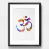 Dignovel Studios Unframed Om Symbol Watercolor illustration Print Yoga relaxation Poster Home Decor Giclee N369 Watercolor Art Print Wall Art Poster Home Decor Hanging DN369 - Image 6