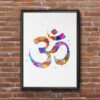 Dignovel Studios Unframed Om Symbol Watercolor illustration Print Yoga relaxation Poster Home Decor Giclee N369 Watercolor Art Print Wall Art Poster Home Decor Hanging DN369 - Image 7
