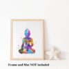 Dignovel Studios Unframed Buddha Yoga Pose Meditation Calm Inspirational Spiritual N377 Watercolor Art Print Wall Art Poster Home Decor Hanging DN377 - Image 3