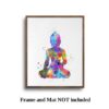 Dignovel Studios Unframed Buddha Yoga Pose Meditation Calm Inspirational Spiritual N377 Watercolor Art Print Wall Art Poster Home Decor Hanging DN377 - Image 5