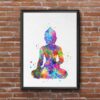 Dignovel Studios Unframed Buddha Yoga Pose Meditation Calm Inspirational Spiritual N377 Watercolor Art Print Wall Art Poster Home Decor Hanging DN377 - Image 7