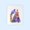 Dignovel Studios Unframed Dancing with Prince Princess Dream Moment Fairy Tale N386 Watercolor Art Print Wall Art Poster Home Decor Hanging DN386 - Image 2