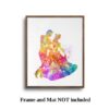 Dignovel Studios Unframed Dancing with Prince Princess Dream Moment Fairy Tale N387 Watercolor Art Print Wall Art Poster Home Decor Hanging DN387 - Image 5